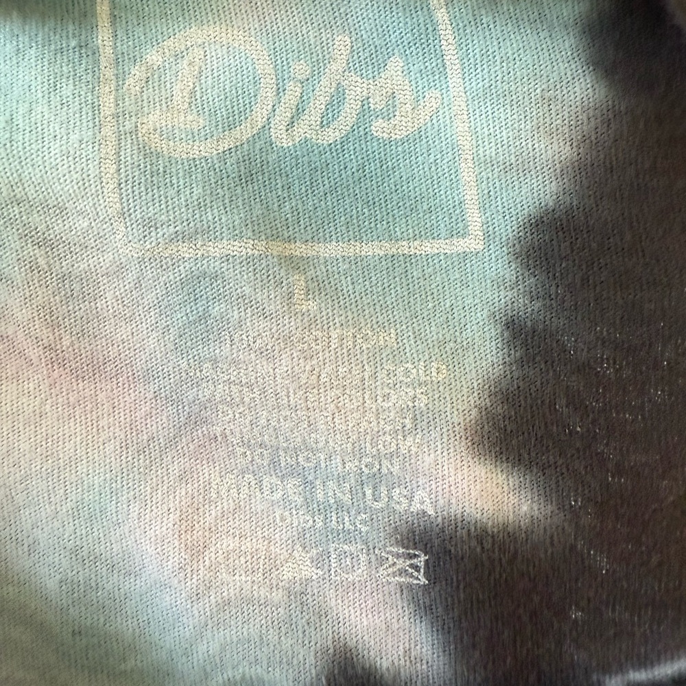 Dib's Brand Blue Tie Dye Shirt‎ Men's Size Large Skater Brand - Picture 7 of 7